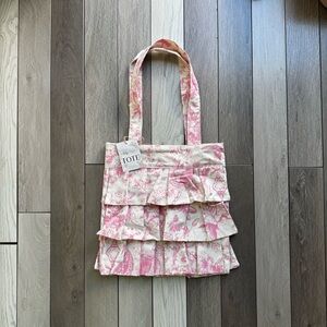 Lili + Faye Pink Floral Tote Bag | Eco Friendly | New With Tags